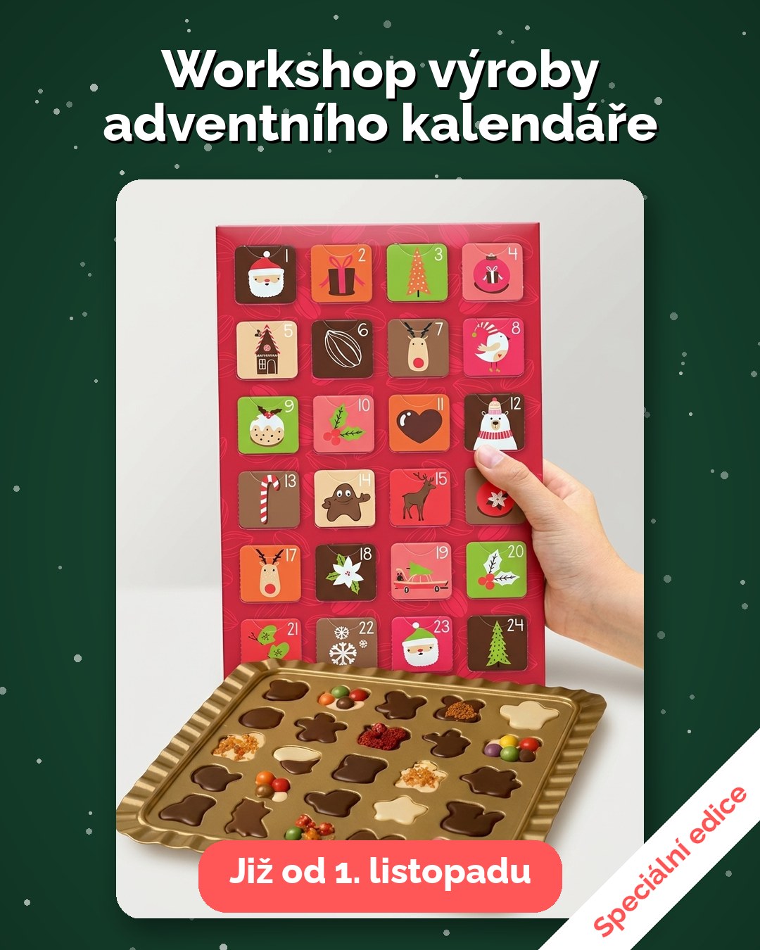 Workshop výroby adventního kalendáře – již od 1. listopadu